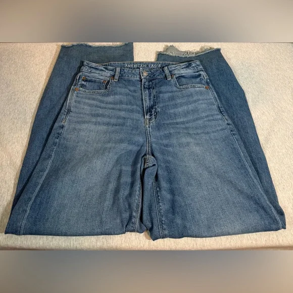 American Eagle Super High Rise Baggy Wide Leg Jeans 👖 - Picture 6 of 12